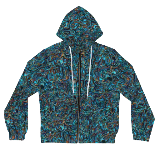 Copper Tide on a Women's Full-Zip Hoodie