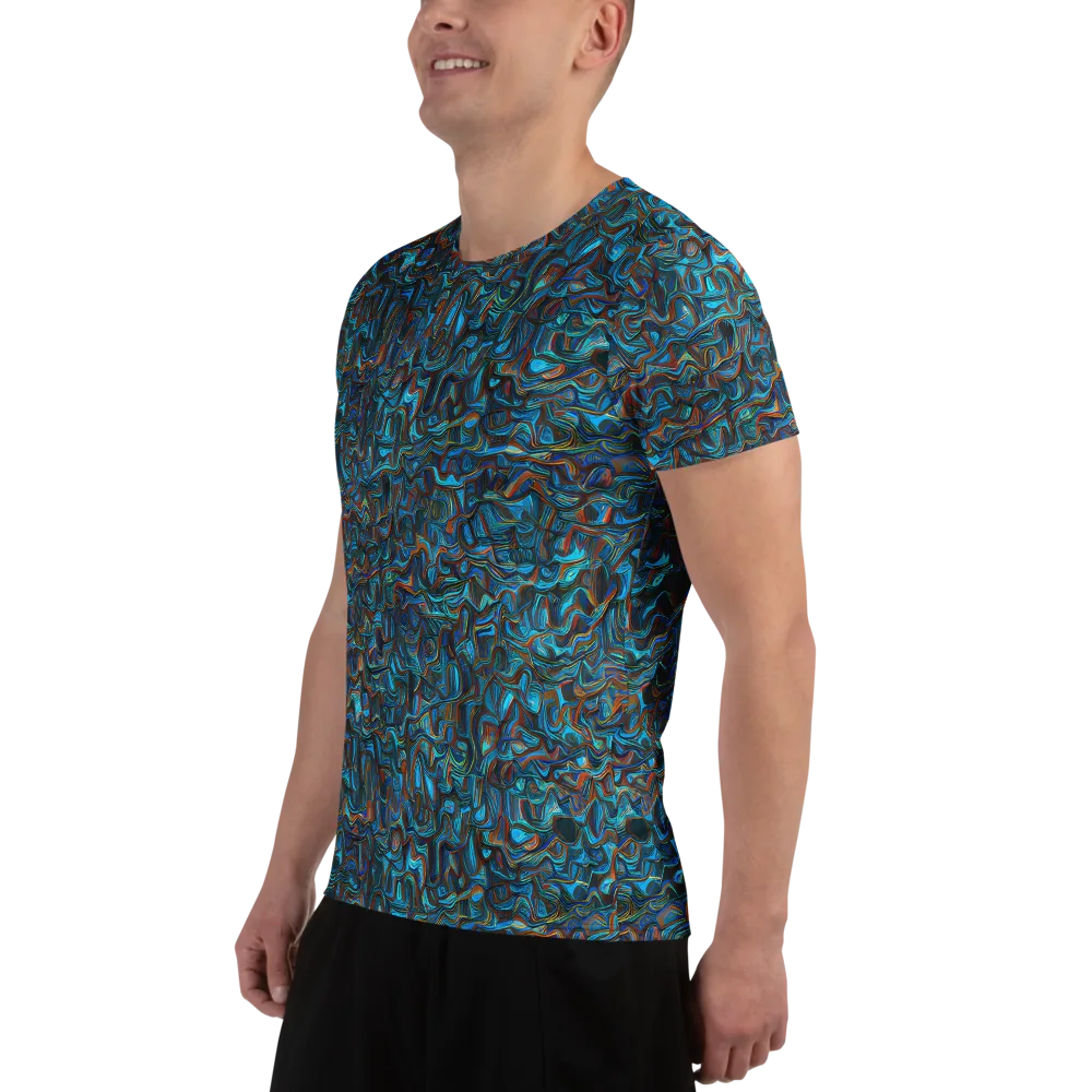 Copper Tide on Men's Athletic T-Shirt — Left