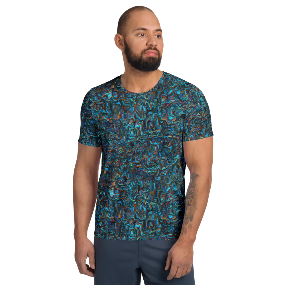 Copper Tide on Men's Athletic T-Shirt — Front