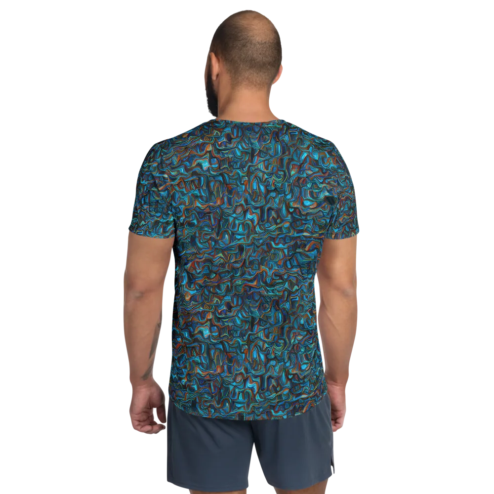 Copper Tide on Men's Athletic T-Shirt — Back