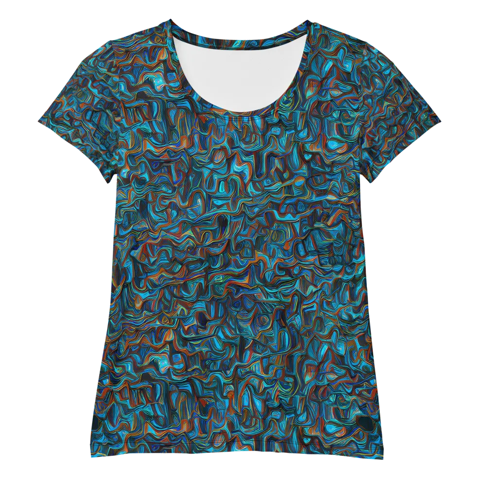 Copper Tide on Women's Athletic T-Shirt — Front