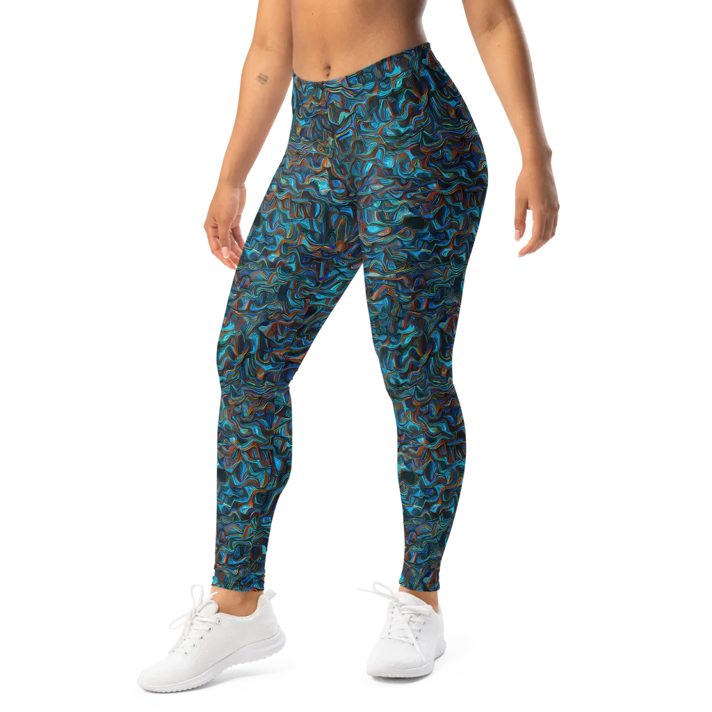 Copper Tide on Leggings — Left Front