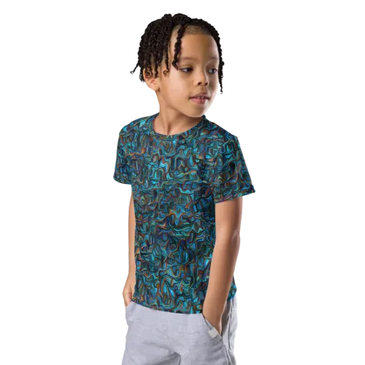 Copper Tide on a Kids Crew Neck T-Shirt