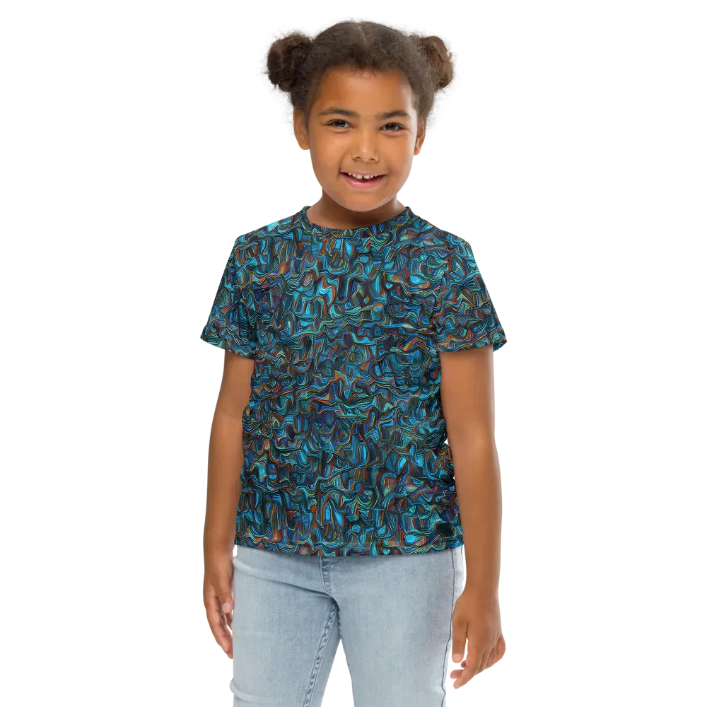 Copper Tide on Kids Crew Neck T-Shirt — Front