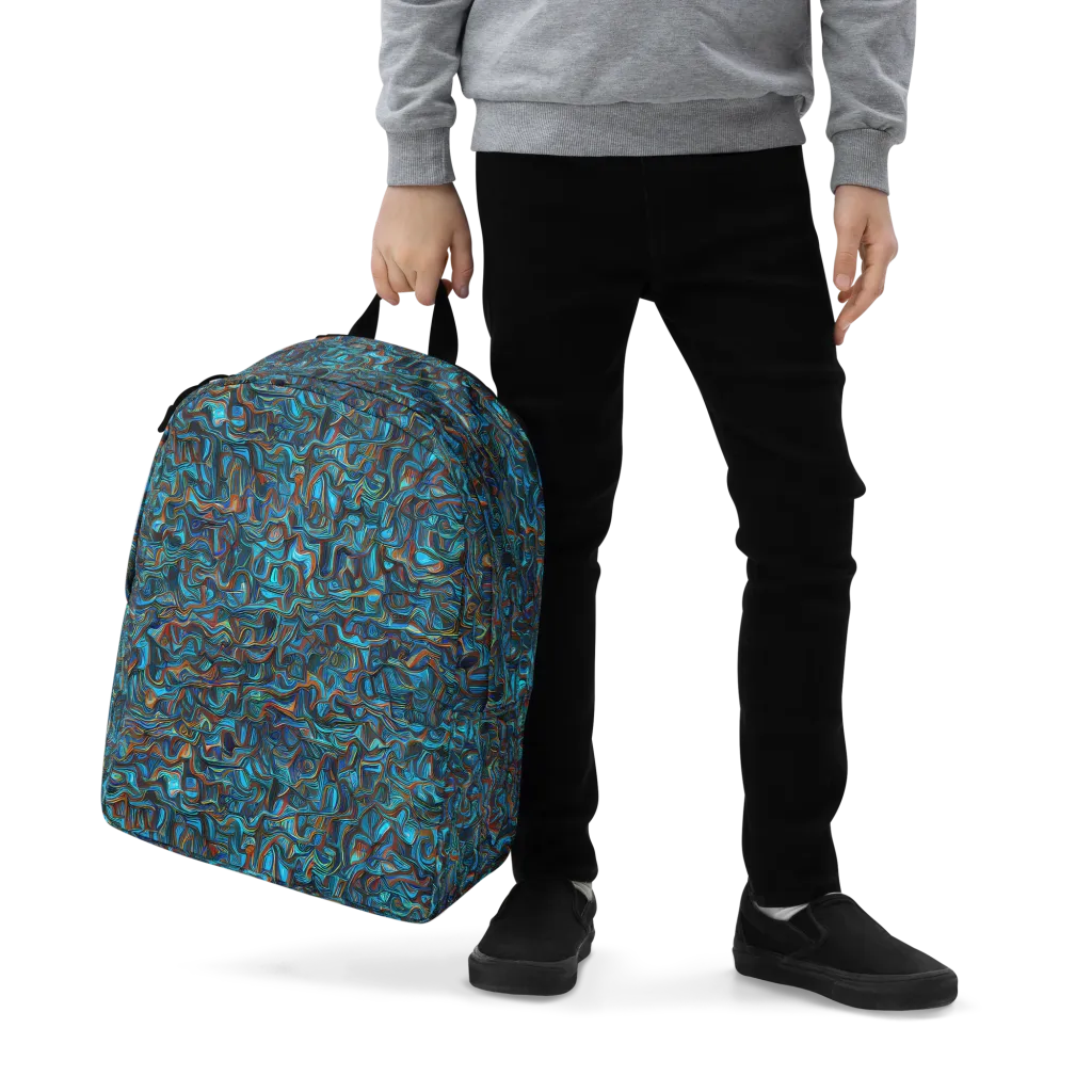 Copper Tide on Minimalist Backpack — Zoomed-in