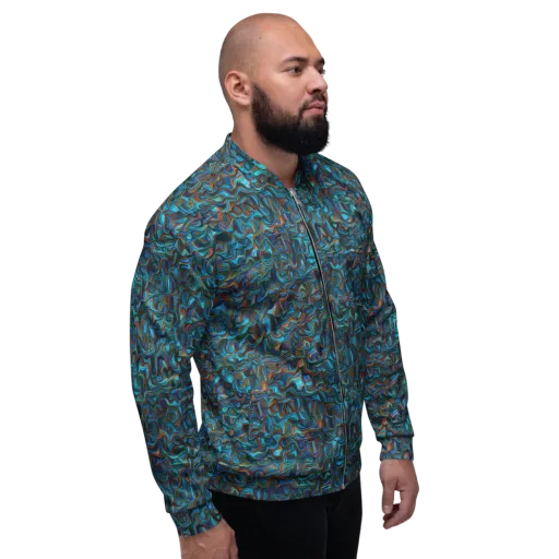 Copper Tide on a Bomber Jacket