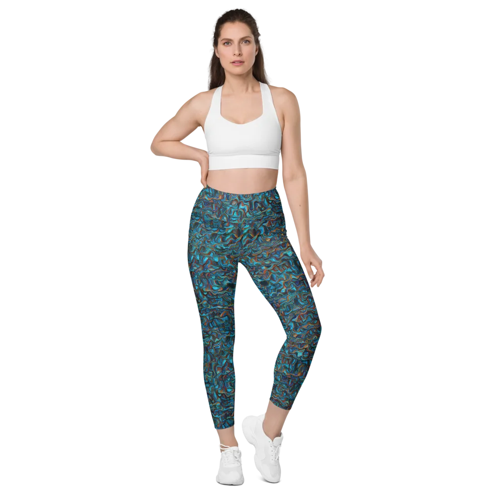 Copper Tide on Leggings with Pockets — Front