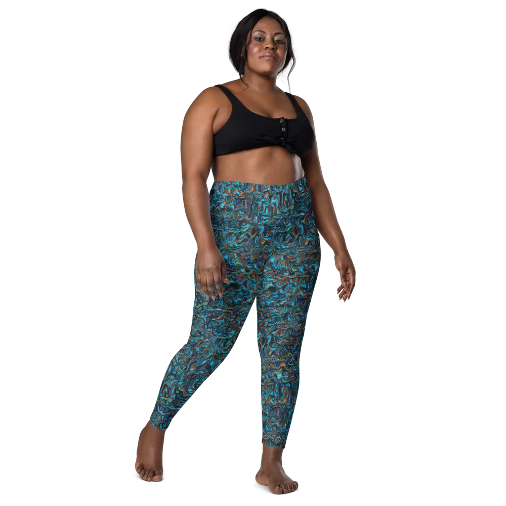 Copper Tide on Leggings with Pockets — Front