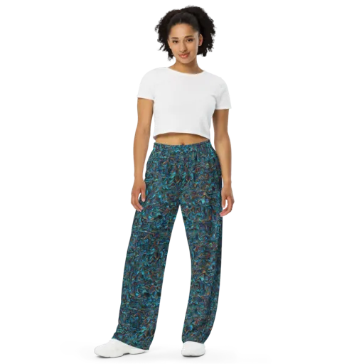 Copper Tide on a Wide-Leg Pants