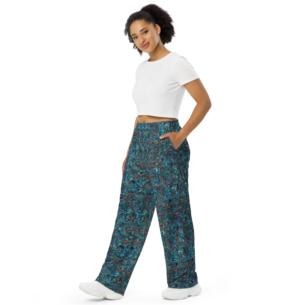 Copper Tide on Wide-Leg Pants — Left Front
