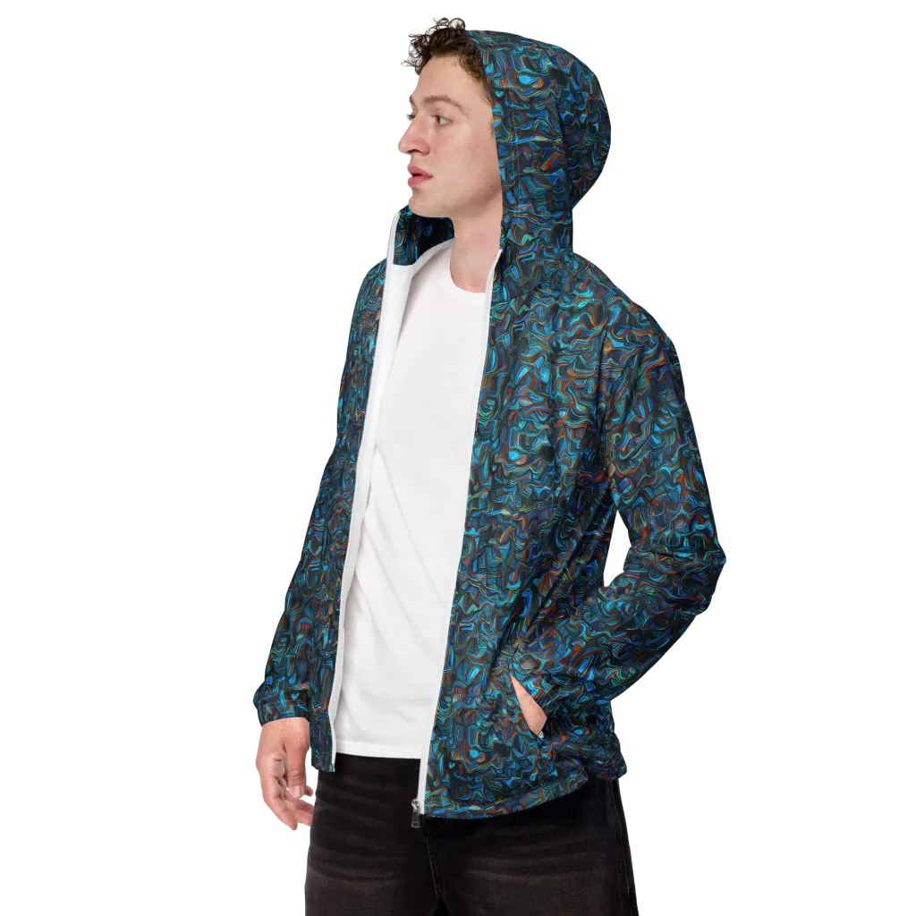 Copper Tide on Men's Windbreaker — Left Front