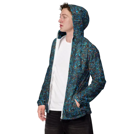Copper Tide on a Men's Windbreaker