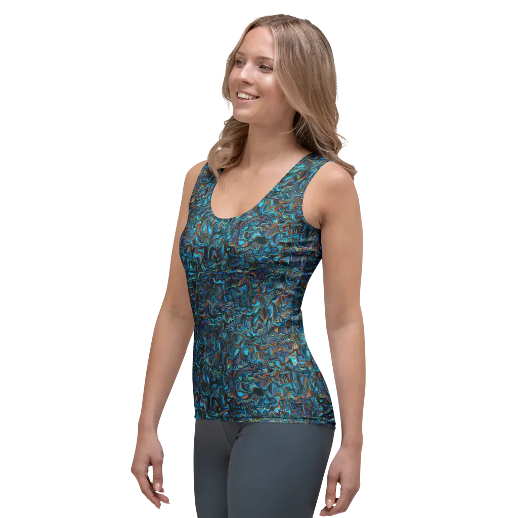 Copper Tide on Women's Tank Top — Left Front