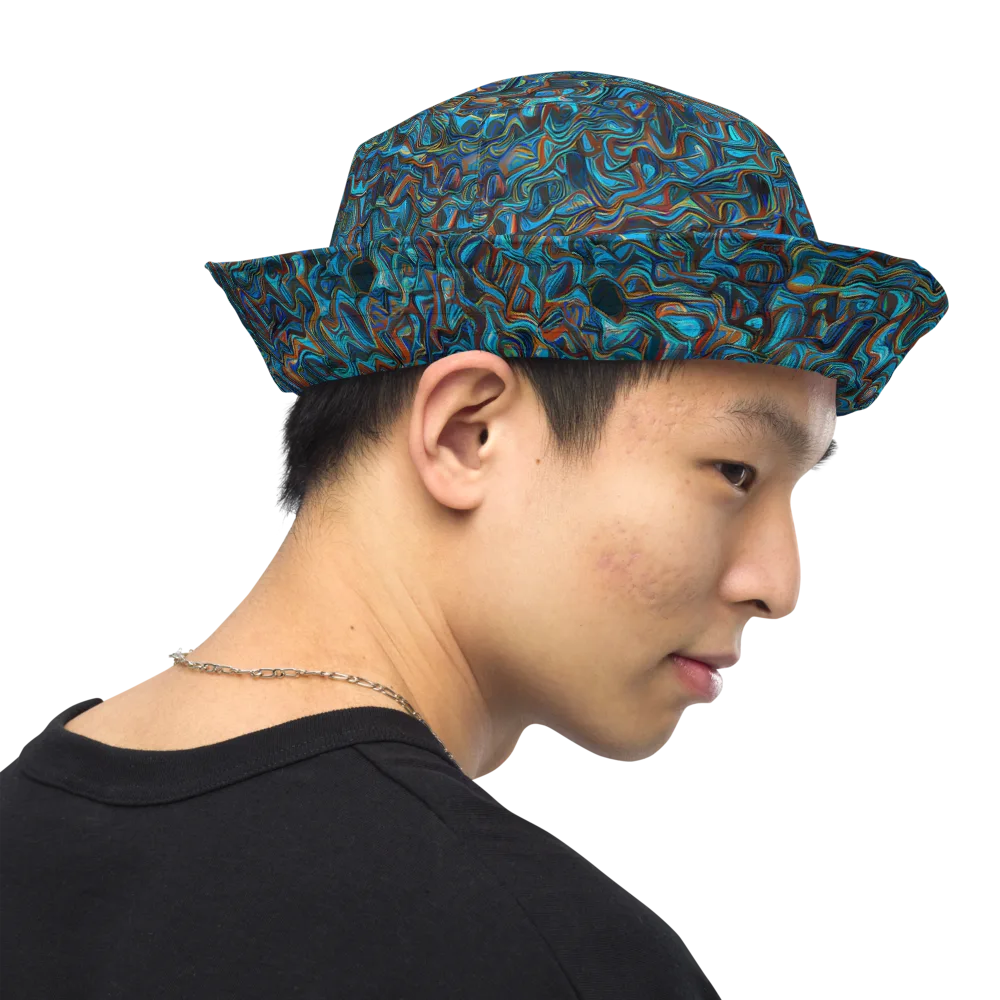 Copper Tide on Reversible Bucket Hat — Right Outside
