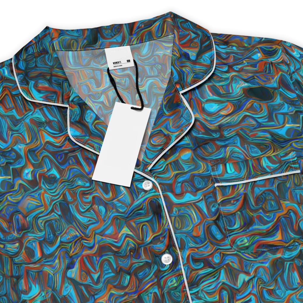 Copper Tide on Women's Short Sleeve Pajama Top — Product details