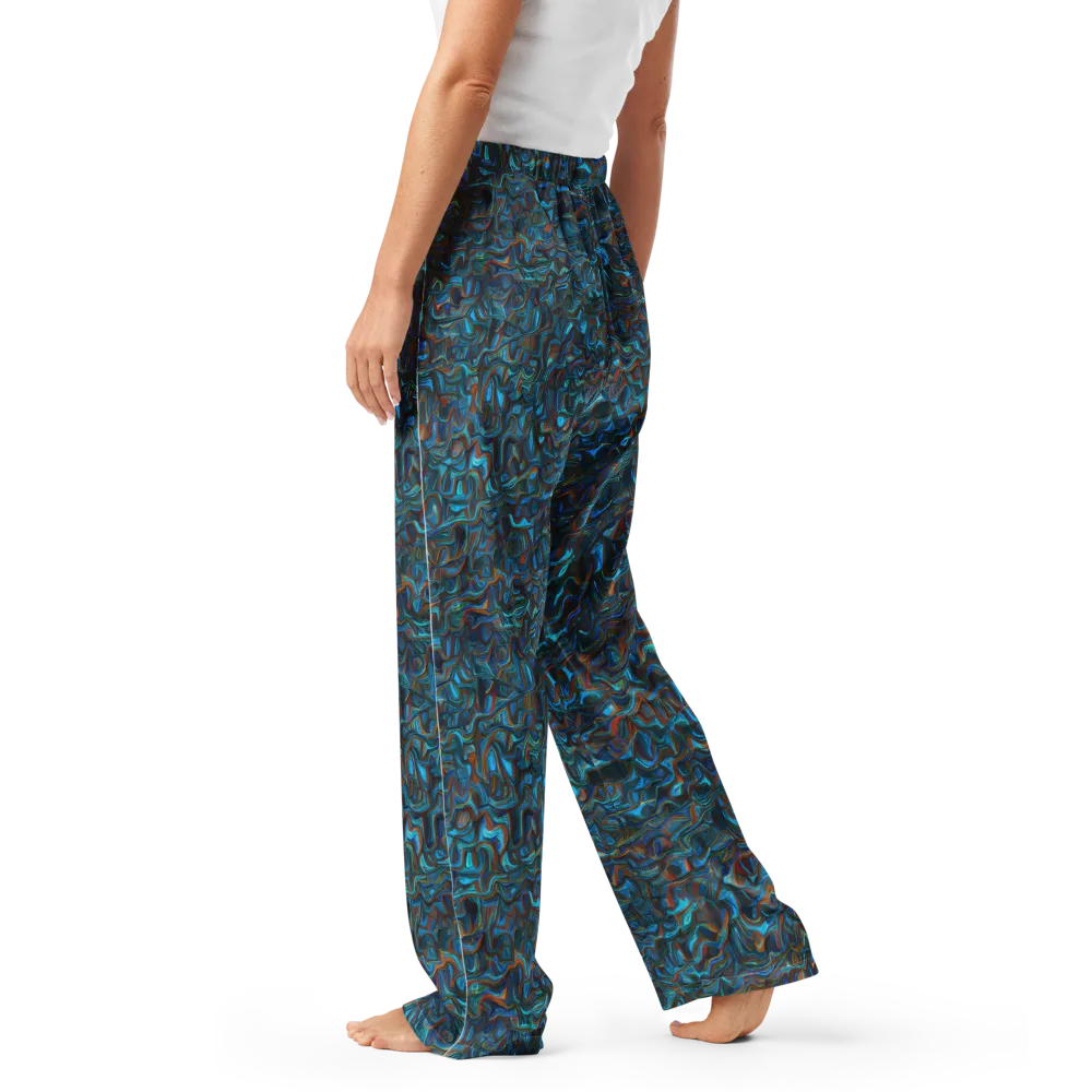 Copper Tide on Women's Pajama Pants — Left
