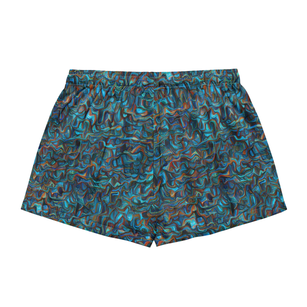 Copper Tide on Women's Pajama Shorts — Back