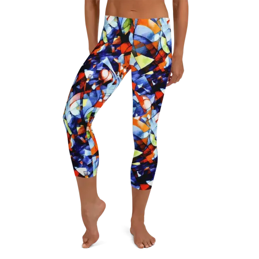 Cubist Current on a Capri Leggings