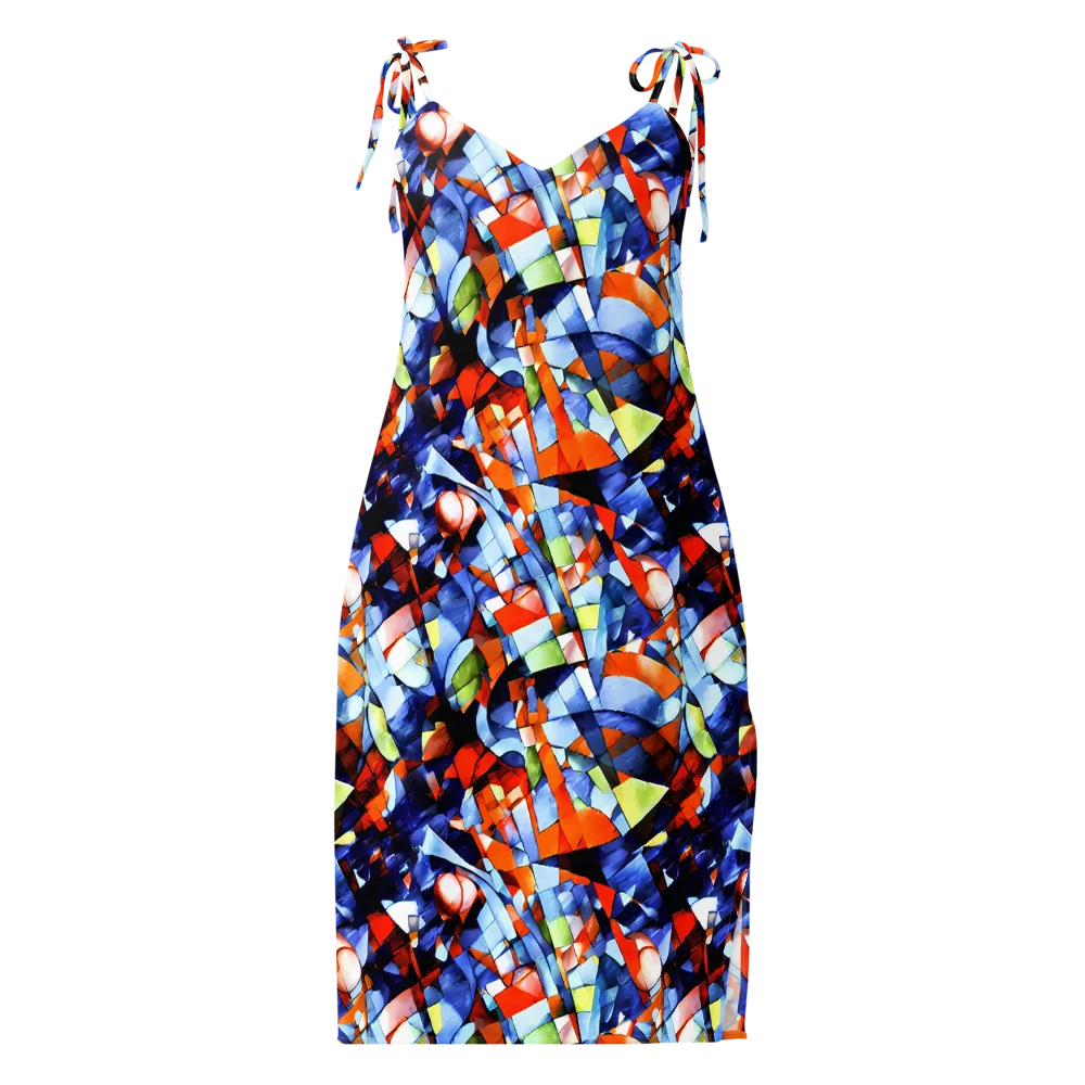 Cubist Current on Slip Dress — Front
