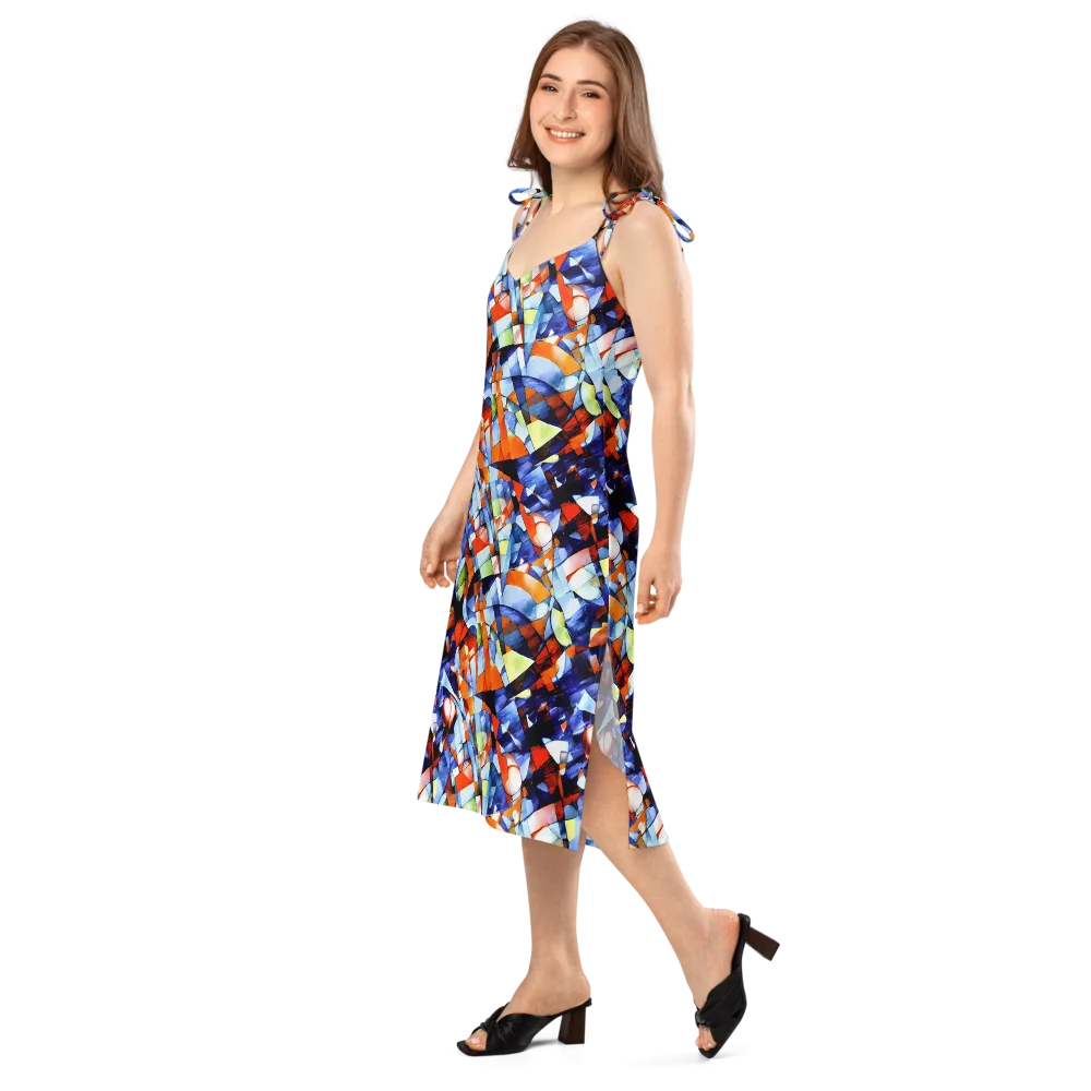 Cubist Current on Slip Dress — Left Front
