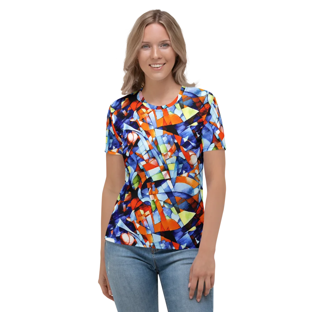 Cubist Current on Women's Crew Neck T-Shirt — Front
