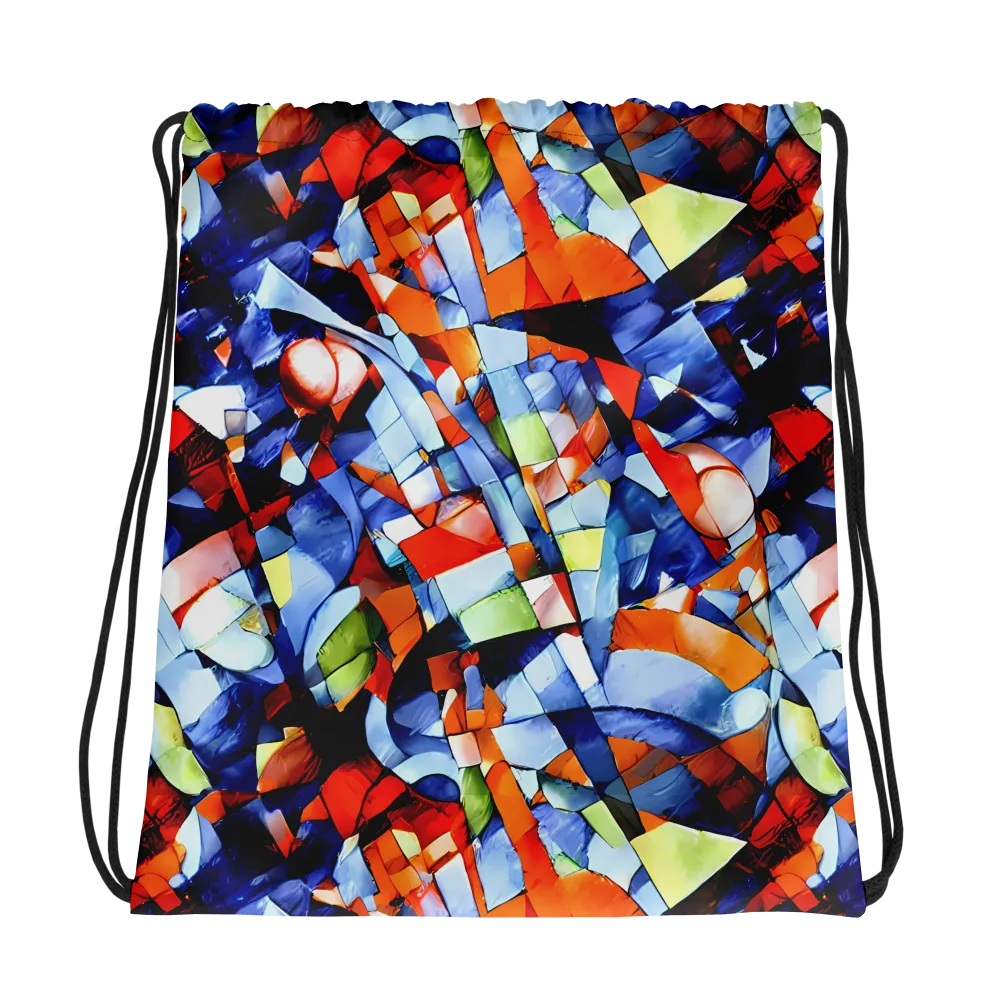 Cubist Current on Drawstring Bag — Photo