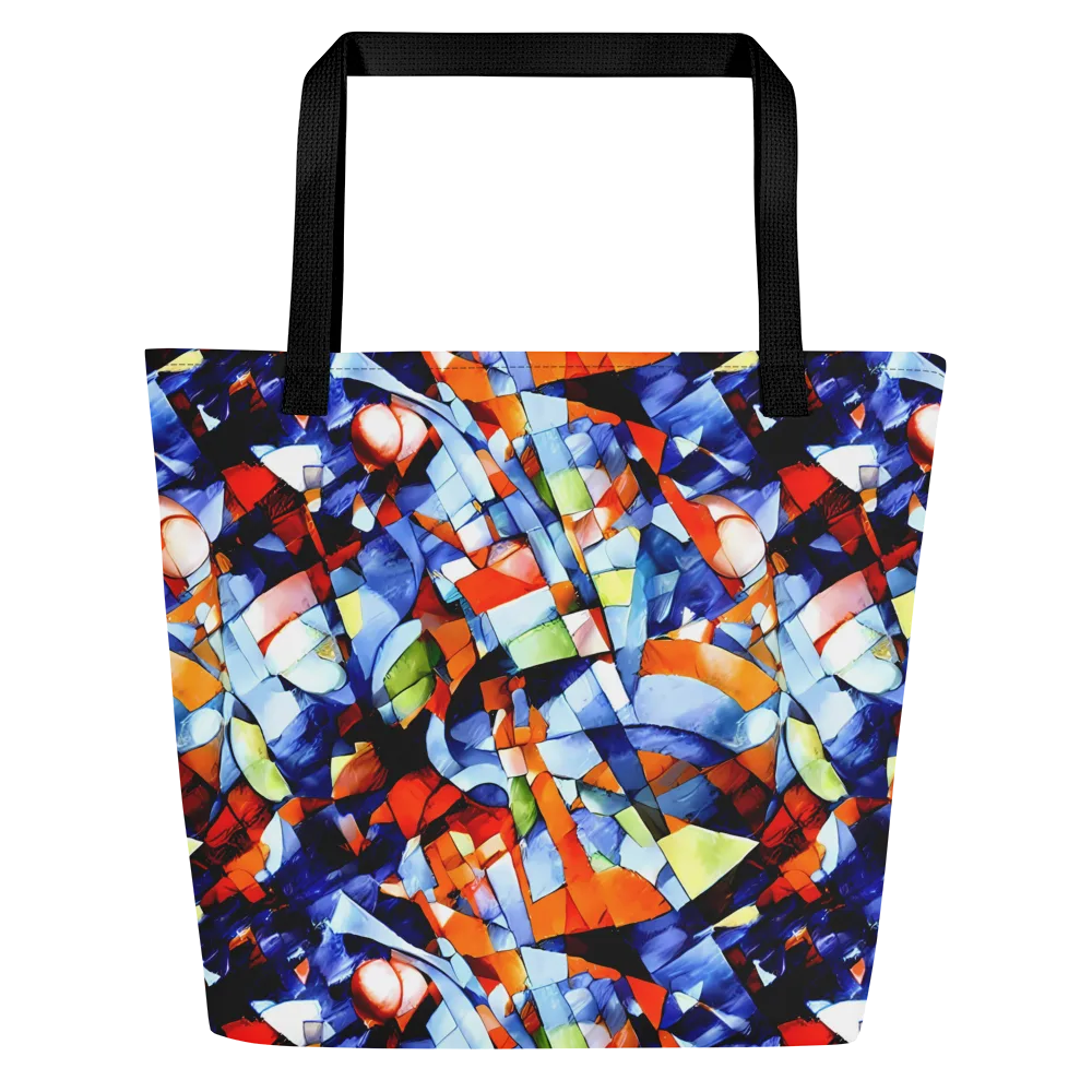 Cubist Current on Large Tote Bag W/ Pocket — Front