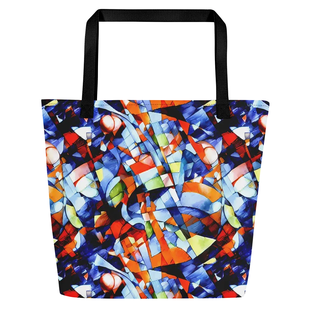 Cubist Current on Large Tote Bag W/ Pocket — Front