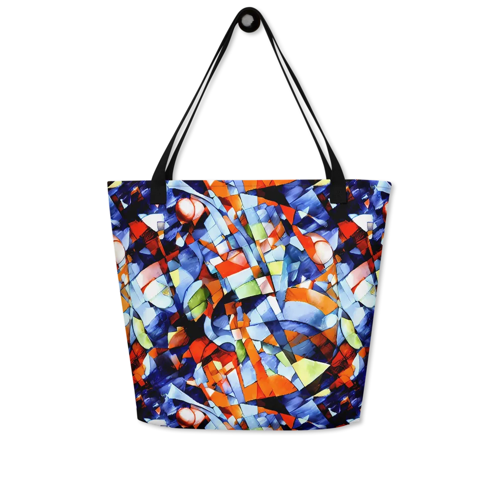 Cubist Current on Large Tote Bag W/ Pocket — Front