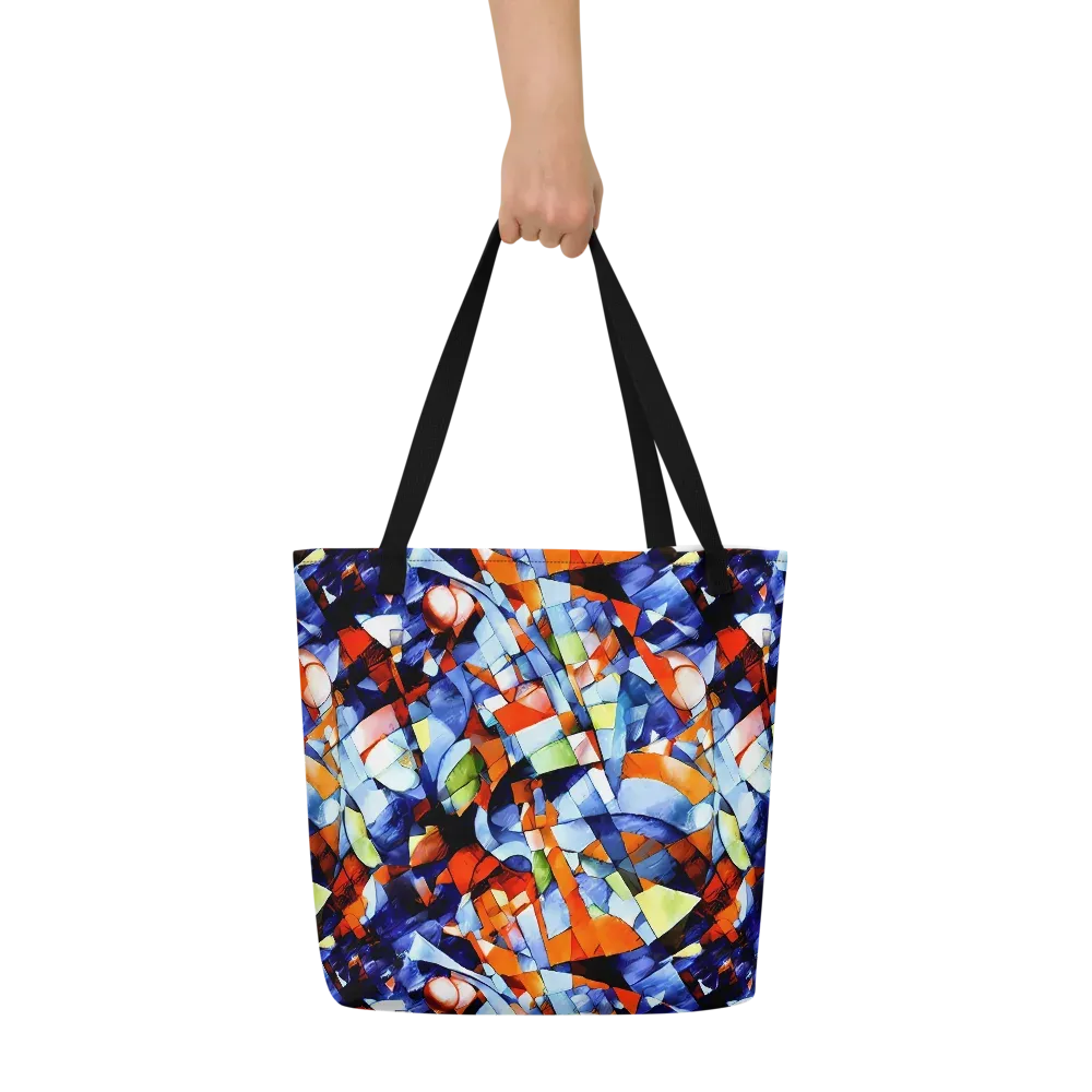 Cubist Current on Large Tote Bag W/ Pocket — Front