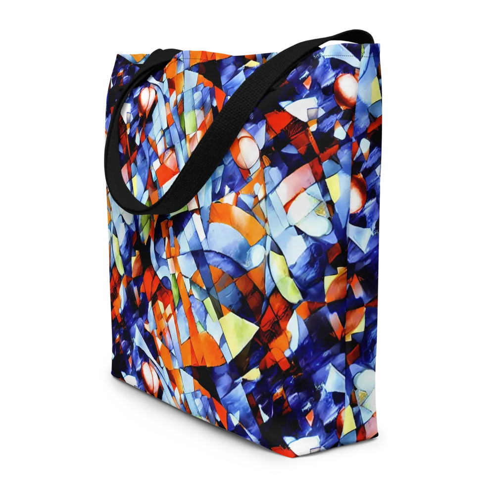 Cubist Current on Large Tote Bag W/ Pocket — Front