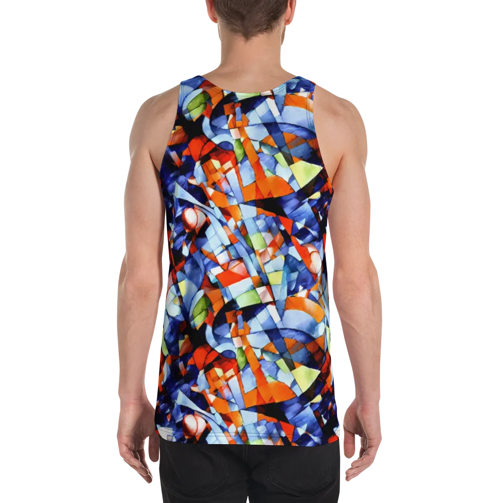 Cubist Current on Men's Tank Top — Back