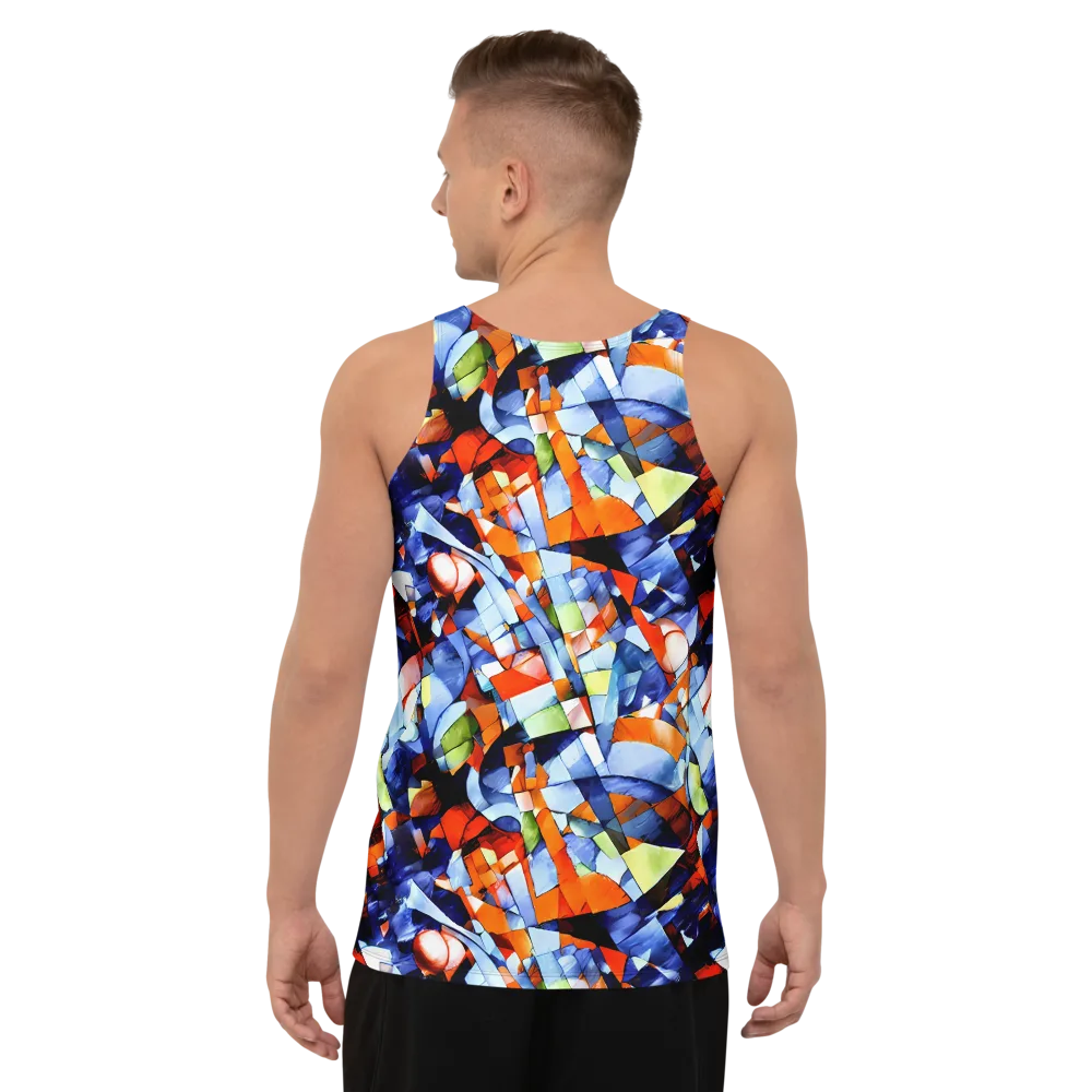 Cubist Current on Men's Tank Top — Back