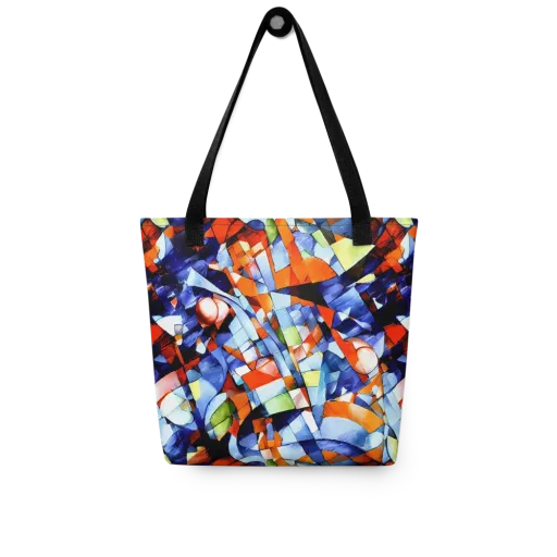 Cubist Current on a Tote Bag