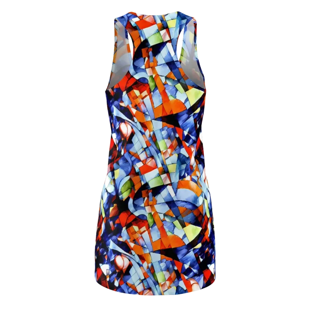 Cubist Current on Racerback Dress — Back