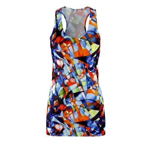 Cubist Current on a Racerback Dress