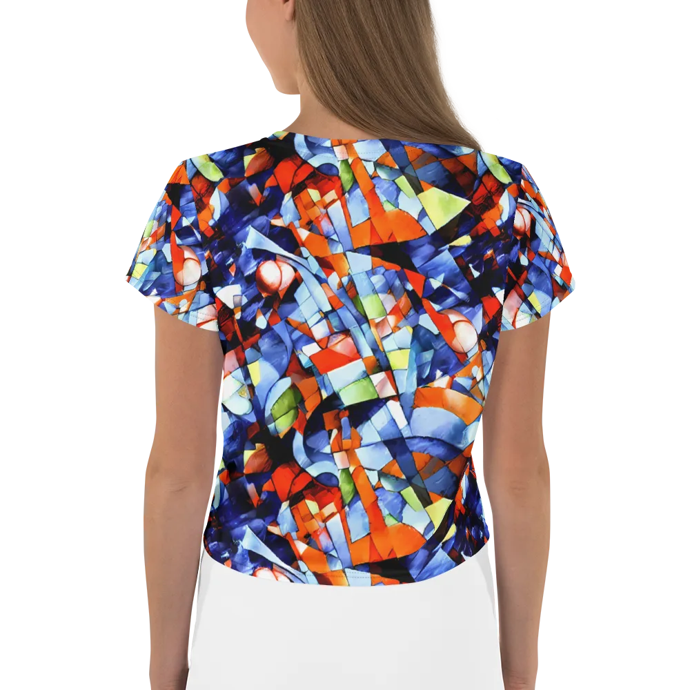 Cubist Current on Crop Tee — Back