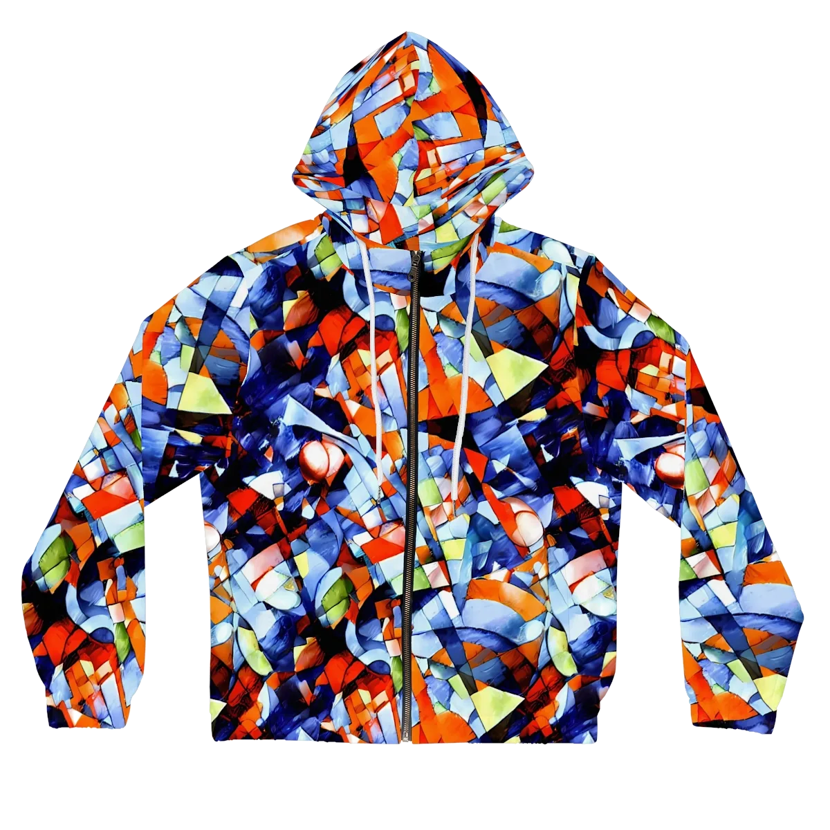 Cubist Current on Women's Full-Zip Hoodie — Front