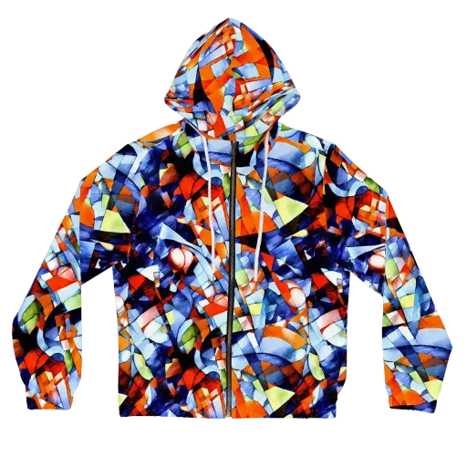 Cubist Current on a Women's Full-Zip Hoodie