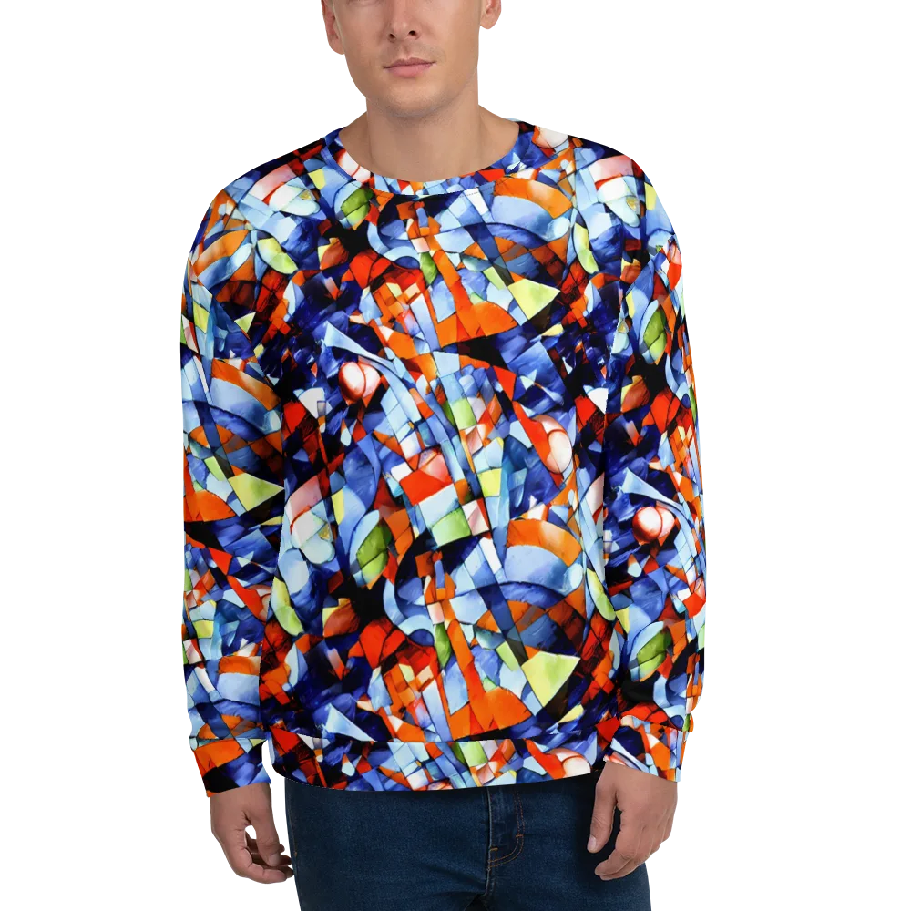 Cubist Current on Sweatshirt — Front