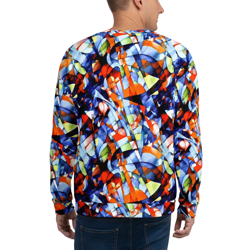 Cubist Current on Sweatshirt — Back