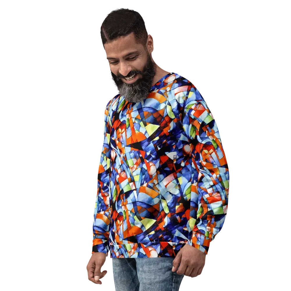 Cubist Current on Sweatshirt — Left Front