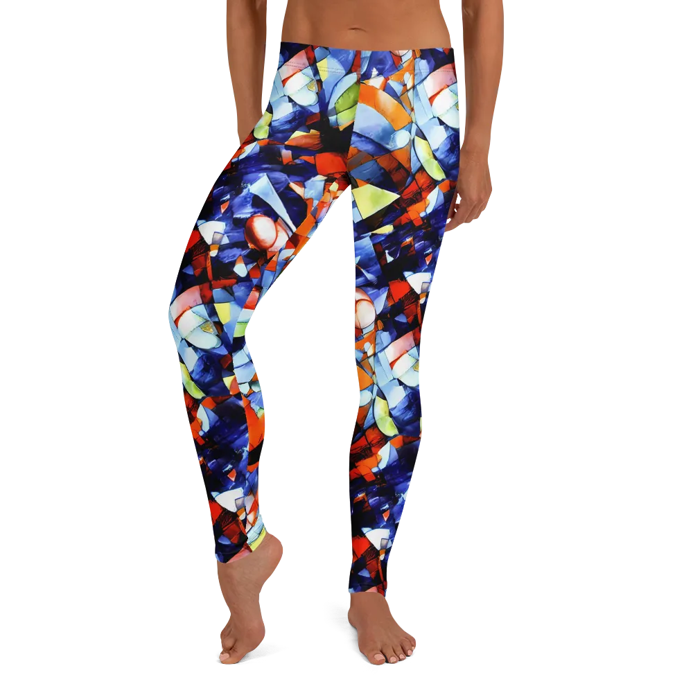 Cubist Current on Leggings — Front