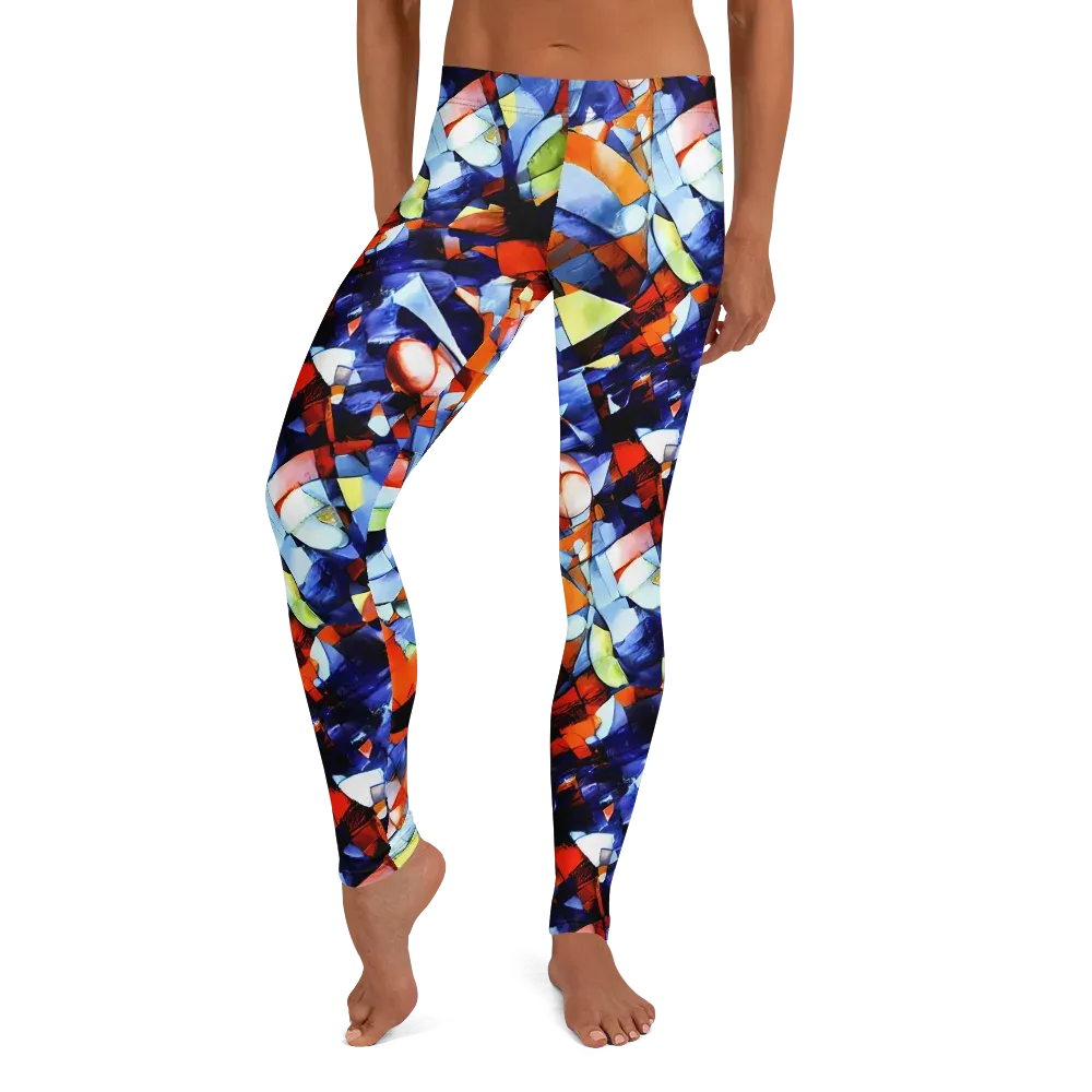 Cubist Current on Leggings — Front