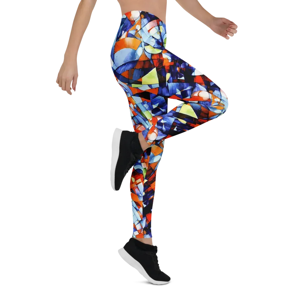 Cubist Current on Leggings — Right