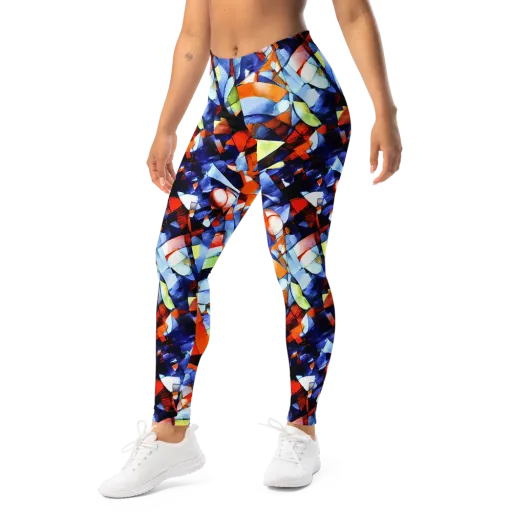 Cubist Current on a Leggings
