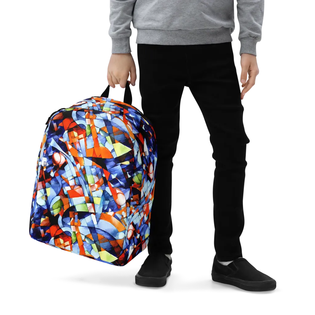 Cubist Current on Minimalist Backpack — Zoomed-in