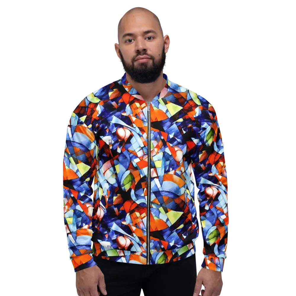 Cubist Current on Bomber Jacket — Front