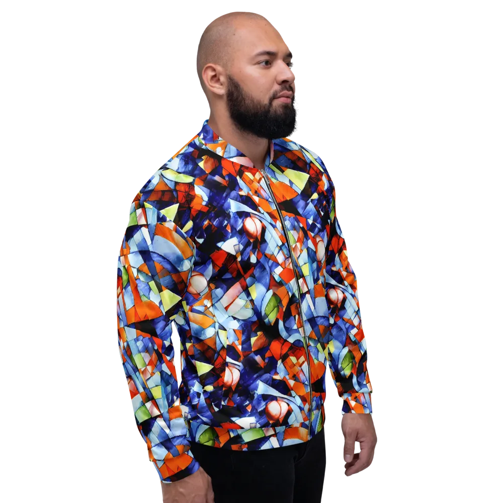 Cubist Current on Bomber Jacket — Right