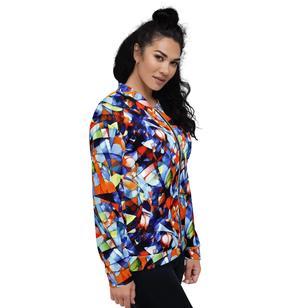 Cubist Current on Bomber Jacket — Right